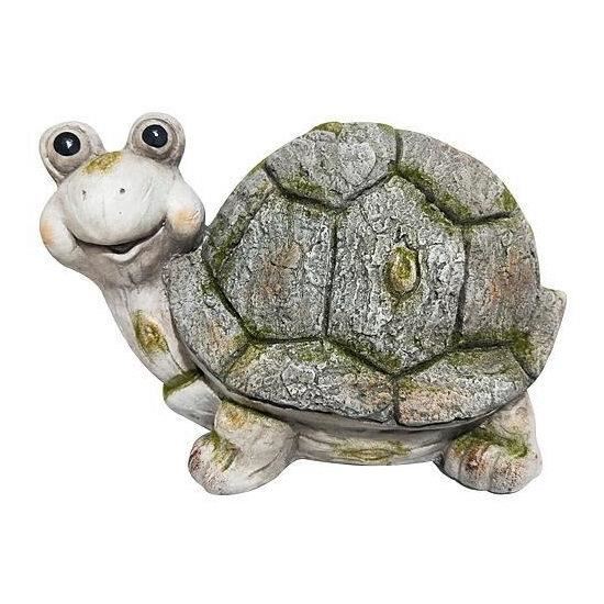 Decoratiune gradina, ceramica, broasca testoasa, 36x21.2x28 cm