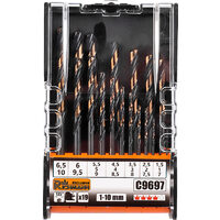 Set 19 burghie pentru metal, HSS, 1-10 mm, Richmann Exclusive