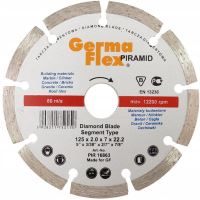 Disc diamantat segmentat, beton, taiere umeda, 125 mm/22.2 mm 
