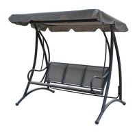 Balansoar gradina, 3 locuri, gri, 195x120x170 cm, Lenox