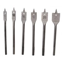 Set 6 burghie plate pentru lemn 10-25 mm, Richmann