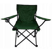 Scaun pliabil gradina, camping, pescuit, verde, max 120 kg, 50x50x80 cm