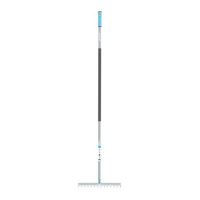 Grebla pentru frunze, gradina, coada otel, 14 dinti, 37x155 cm, ERGO Cellfast
