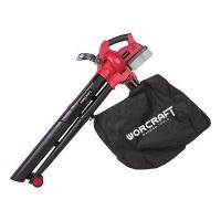 Aspirator/suflanta frunze, 2x20V Li-ion (acumulatori neinclusi), cu sac colector, Worcraft