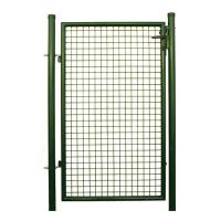 Poarta metalica pentru gradina, verde 150x100 cm