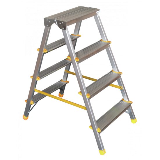 Scara Aluminiu 4 trepte, urcare ambele parti