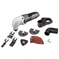 Multifunctional cu vibratii, 250 W, cu accesorii, geanta, Graphite