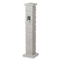 Masca robinet de gradina, cu adaptor furtun, gri deschis, 110 cm, Prosperplast