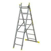 Scara aluminiu, Metalkas, 2 tronsoane, 7 trepte, max 150 kg, 1.9-2.9 m