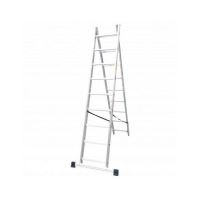 Scara aluminiu, 2 tronsoane, 9 trepte, max 150 kg, 2.81 m, Drabest