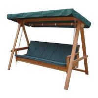 Balansoar pentru gradina, lemn, 4 locuri, verde, 235x117x178 cm, Leq Fredericia