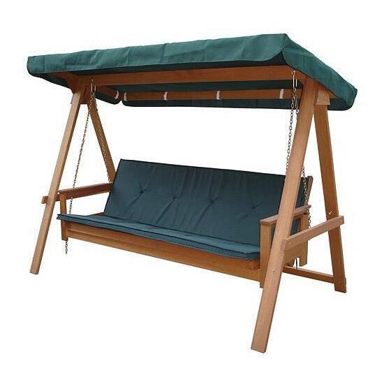 Balansoar pentru gradina, lemn, 4 locuri, verde, 235x117x178 cm, Leq Fredericia