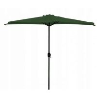 Umbrela balcon/terasa, semirotunda, verde, 270 cm