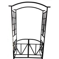 Arcada metalica, pergola, pentru gradina, cu portita, 114x45x208 cm 