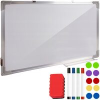 Tabla magnetica cu stergere uscata, Maaleo, cu burete, markere, 60x40 cm