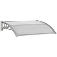 Copertina marchiza, policarbonat, transparent, 100x80x23 cm