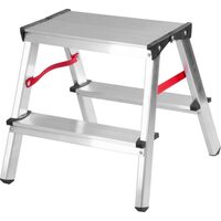 Scara aluminiu, Master, 2 tronsoane, 2 trepte, max 125 kg, 0.39 m