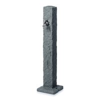 Masca robinet de gradina, cu adaptor furtun, efect granit, antracit, 24x98 cm, Prosperplast