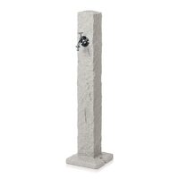 Masca robinet de gradina, cu adaptor furtun, efect granit, gri, 24x98 cm, Prosperplast