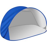 Cort plaja, Trizand, cu protectie UV, husa, albastru, 150x100x80 cm