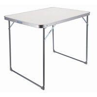 Masa pliabila gradina, camping, pescuit, Jumi, tip valiza, alb, 80x60x70 cm