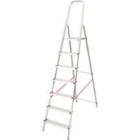 Scara aluminiu, Master, 6 trepte, platforma, max 125 kg, 2.15 m
