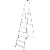 Scara aluminiu, Master, 7 trepte, platforma, max 125 kg, 2.37 m