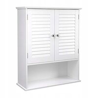 Dulap baie, suspendat, MDF, 3 rafturi, 2 usi, alb, 60x20x70 cm, Artool