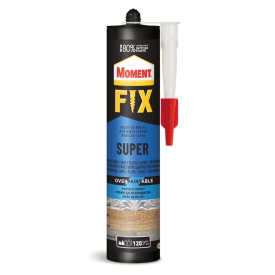 Adeziv montaj, alb, 400 g, Moment Super Fix