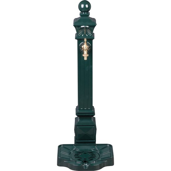 Masca robinet de gradina, verde, aluminiu, 33x29x82 cm, Strend Pro