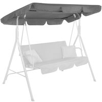 Acoperis de rezerva pentru balansoar 220x115 cm, gri, Springos