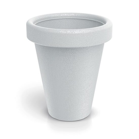 Ghiveci decorativ de flori, rotund, alb, 39x46 cm, 26.5 L, Origina