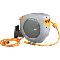 Furtun cu tambur/rola pentru gradina, retractabil/automat, portabil, pentru perete, 1/2", 35+2 m, Strend Pro Premium