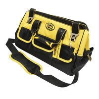 Geanta scule, cu maner de cauciuc si curea transport, textil, 41x24x30 cm, Crownman
