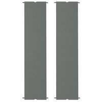 Copertina/acoperis de rezerva pentru pergola gradina, impermeabila, cu curele, gri inchis, set 2 buc, 488x122 cm