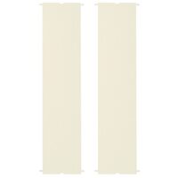 Copertina/acoperis de rezerva pentru pergola gradina, impermeabila, cu curele, crem, set 2 buc, 488x122 cm