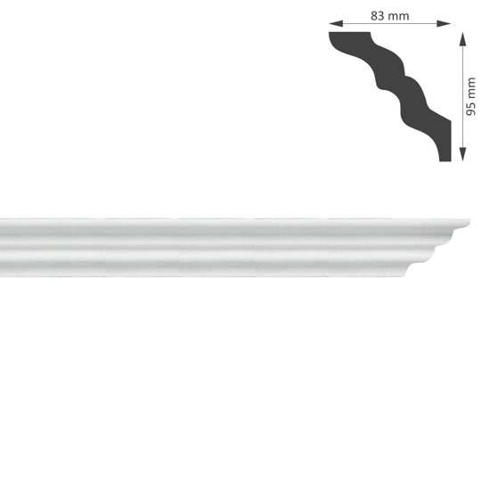 Bagheta colturi, 83x95 mm, 2 m
