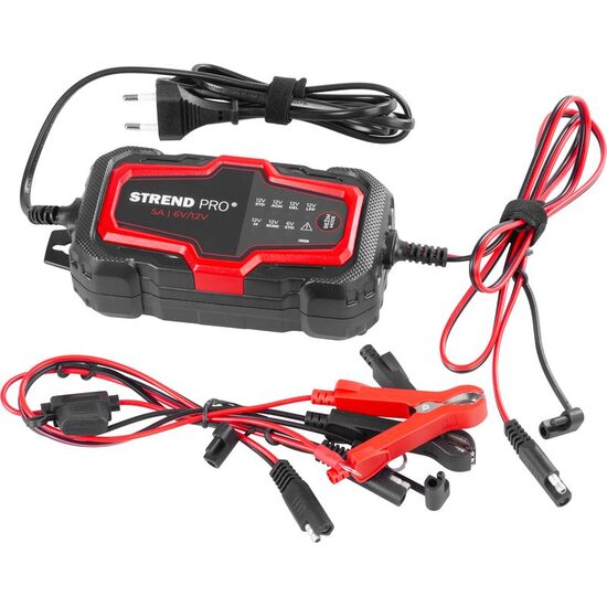 Incarcator baterie auto, 6V/12V, 85 W, 5A, IP65, Strend Pro
