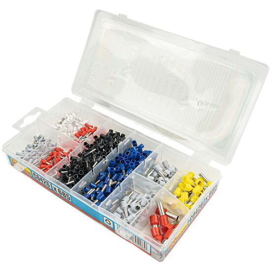 Conectori/papuci pentru cabluri electrice, pini terminali, 685 buc, Richmann