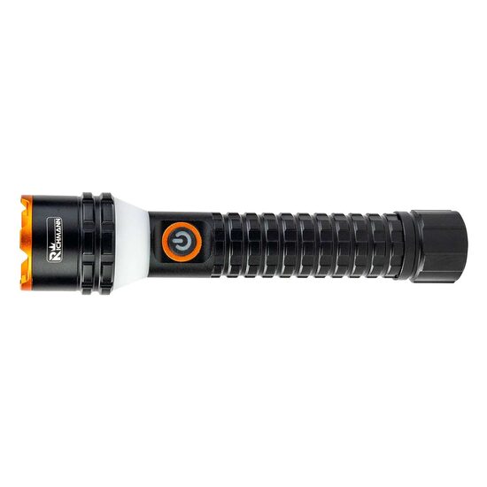 Lanterna aluminiu, cu acumulator, 6x1W LED + 8xSMD LED, USB-C, 1000 lm, 100 m, Richmann Exclusive