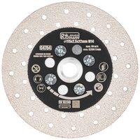 Disc diamantat, 2 in 1, taiere si slefuire granit, marmura, placi ceramice, 115 mm, M14, Richmann Exclusive