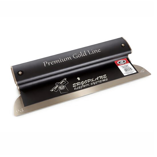 Gletiera profesionala, maner aluminiu, lama inox 0.3 mm, Premium Gold, Super Flex, 60 cm, Ergoplane, Olejnik