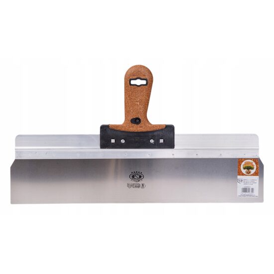 Spaclu inox fatade, 48x10 cm x 0.5 mm, maner pluta, Olejnik