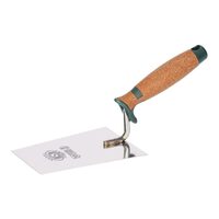 Mistrie inox, trapez, lata, sudura in puncte, 18 cm, maner pluta, Olejnik