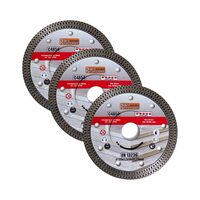Set 3 discuri diamantate turbo subtire, placi ceramice, taiere umeda si uscata, 115 mm/22.23 mm, Richmann Exclusive