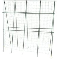 Ansamblu suport araci cu plasa pentru crestere castraveti, fasole, mazare, 180x180x1.1 cm, Strend Pro