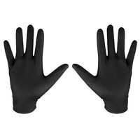 Manusi nitril, unica folosinta, negru, set 100 buc, marimea M, NEO