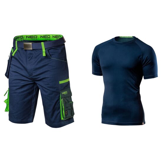 Set pantaloni scurti cu tricou maneca scurta, model Premium, marime M, NEO