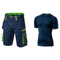 Set pantaloni scurti cu tricou maneca scurta, model Premium, marime XXL, NEO