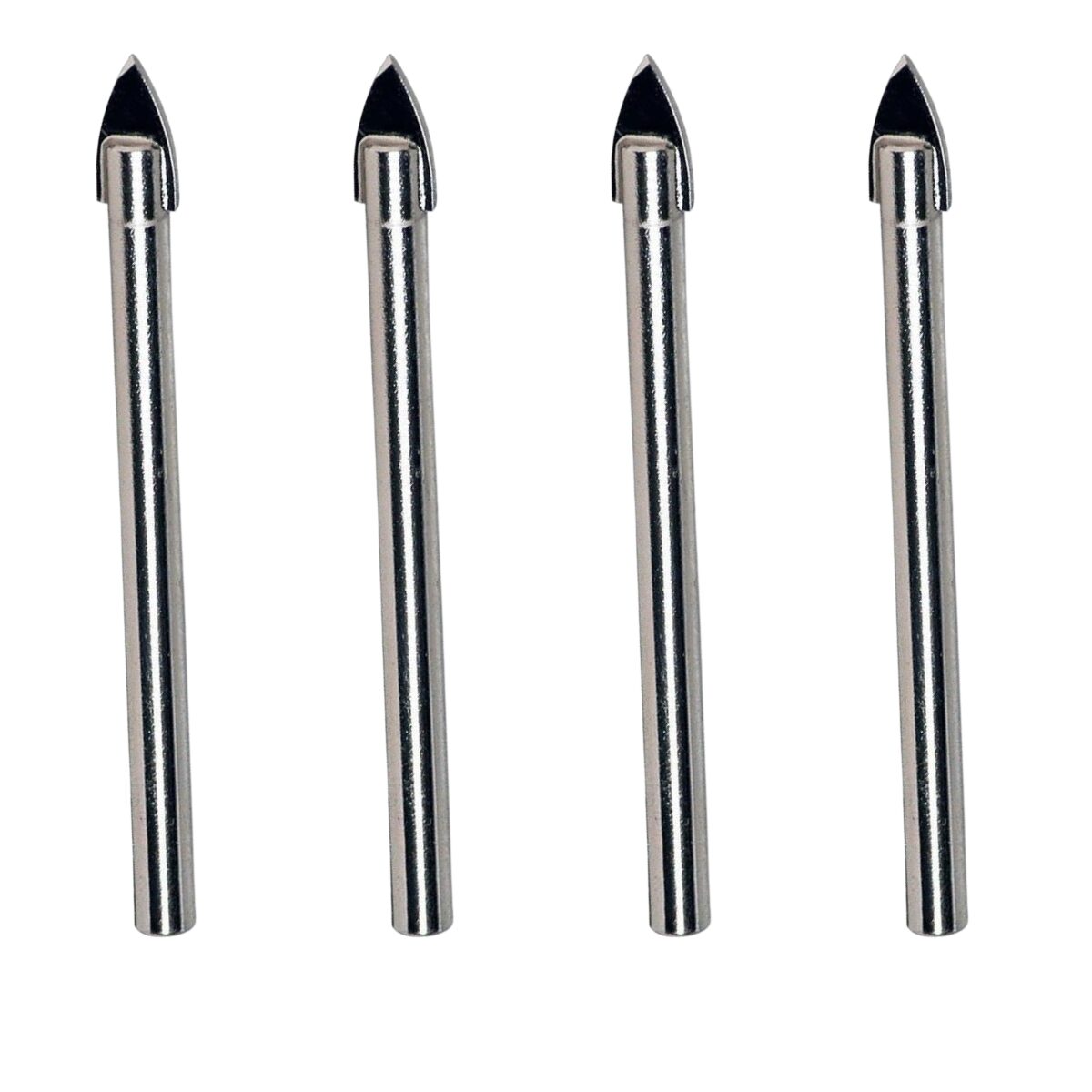 Set 4 burghie pentru sticla si ceramica 5, 6, 8 si 10 mm, varf lance din carbura, Richmann